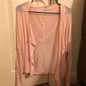 Light pink hooded sweater